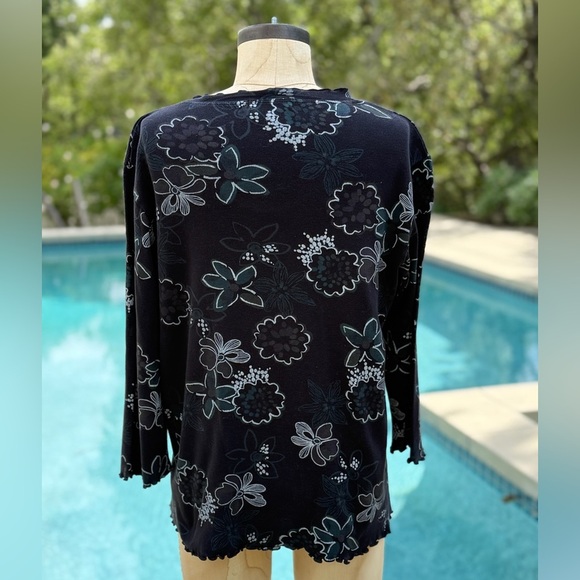 Fresh Produce cotton top with ruﬄe accents - size L - Picture 3 of 4